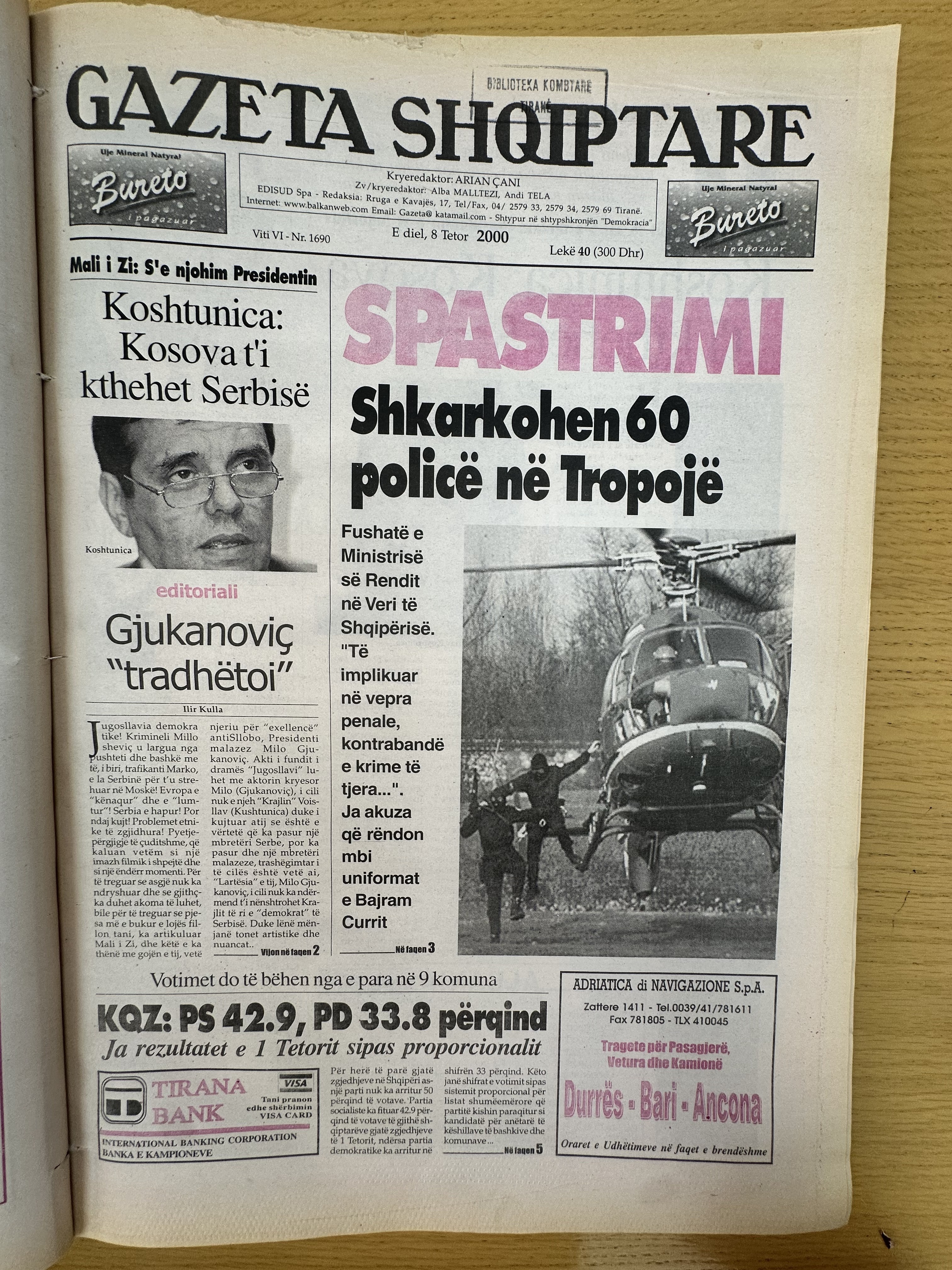 Gazeta Shqiptare 2000-10-08